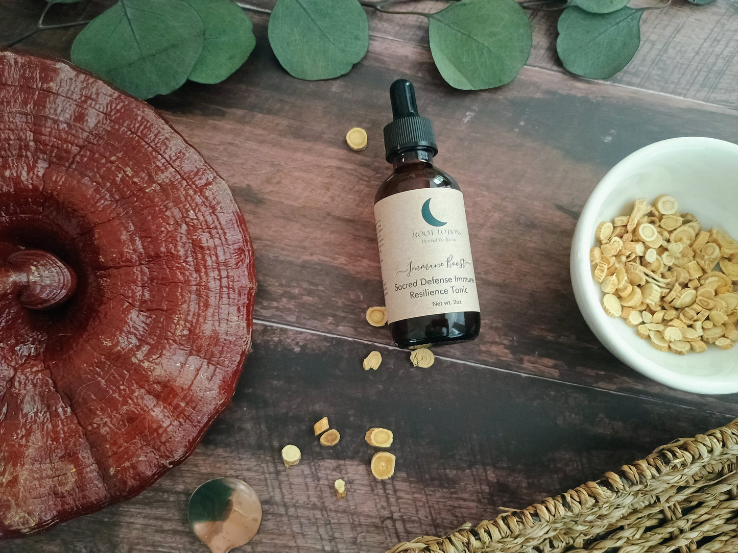 Sacred Defense- Immune Resilience Herbal Tonic with Astragalus and Reishi