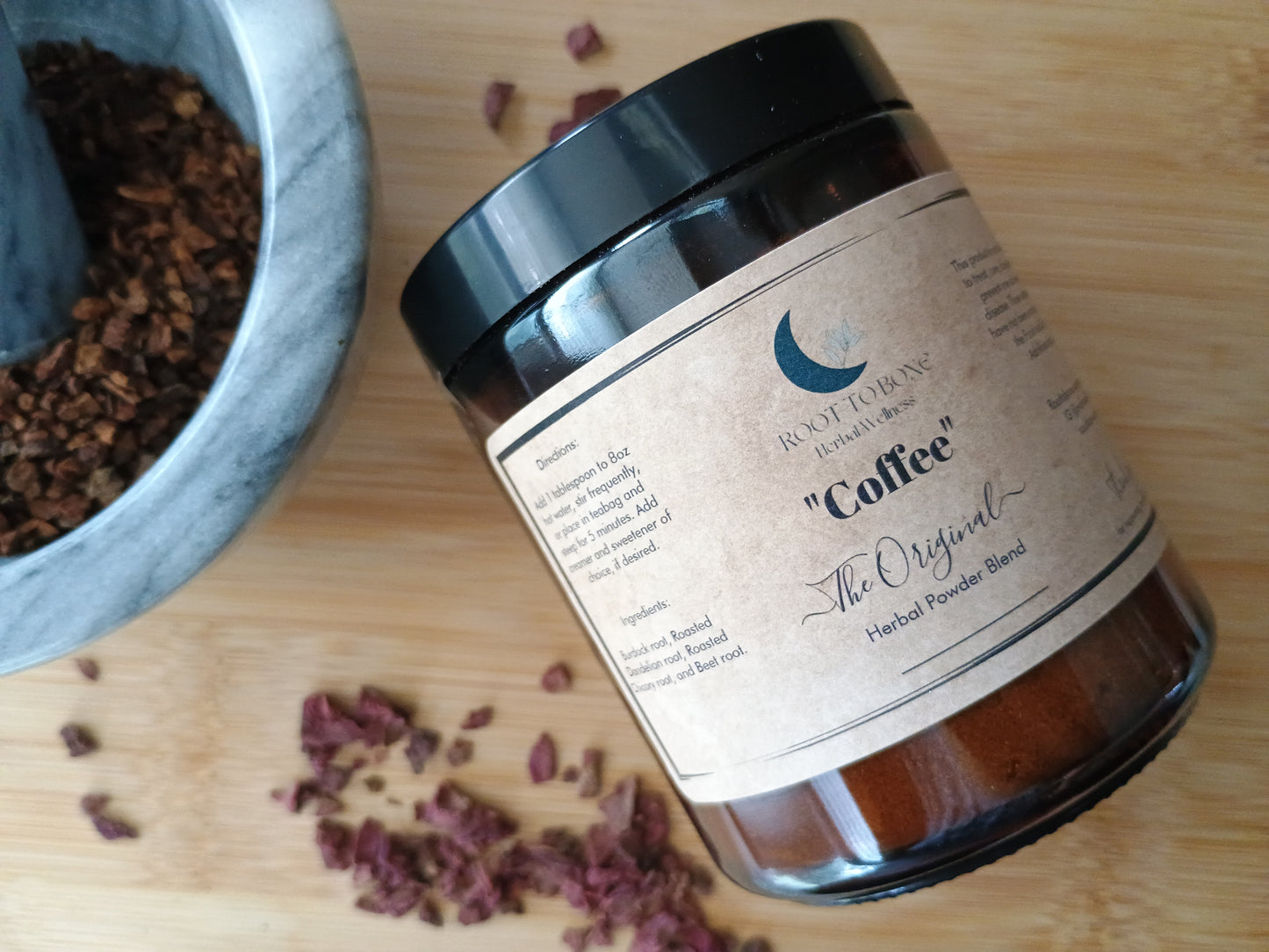 roasted dandelion root and chicory root are herbs to replace coffee, good alternative to coffee, and healtier too