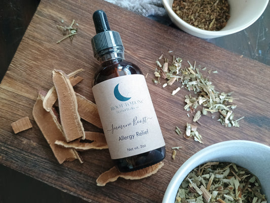 herbal tincture for allergy relief, safe and effective to help with itchiness and congestion