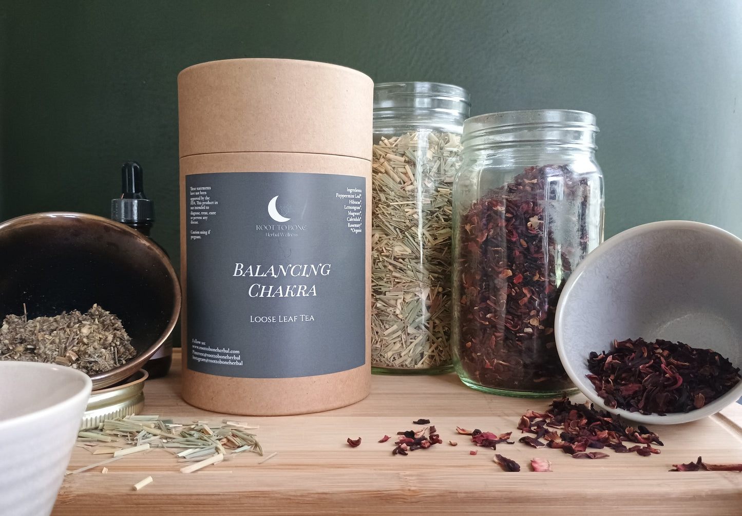 herbal tea to help promote calmness and ease