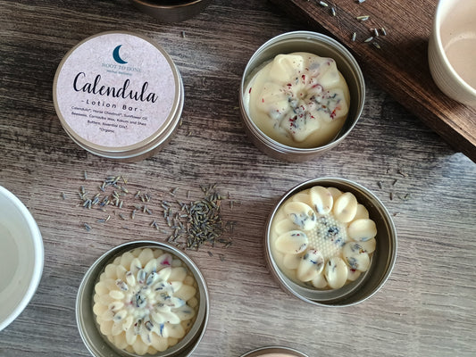 calendula helps to soothe dry skin and horse chestnut helps to tighten veins and the skin. Kokum and shea butters leave the skin feeling silk soft