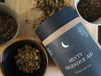 loose leaf tea for upset stomach, bloating, good for after large meals