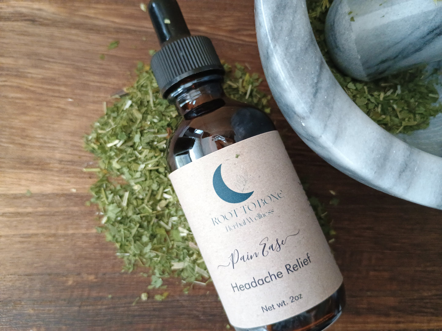 herbal tincture to help with headache pain and discomfort